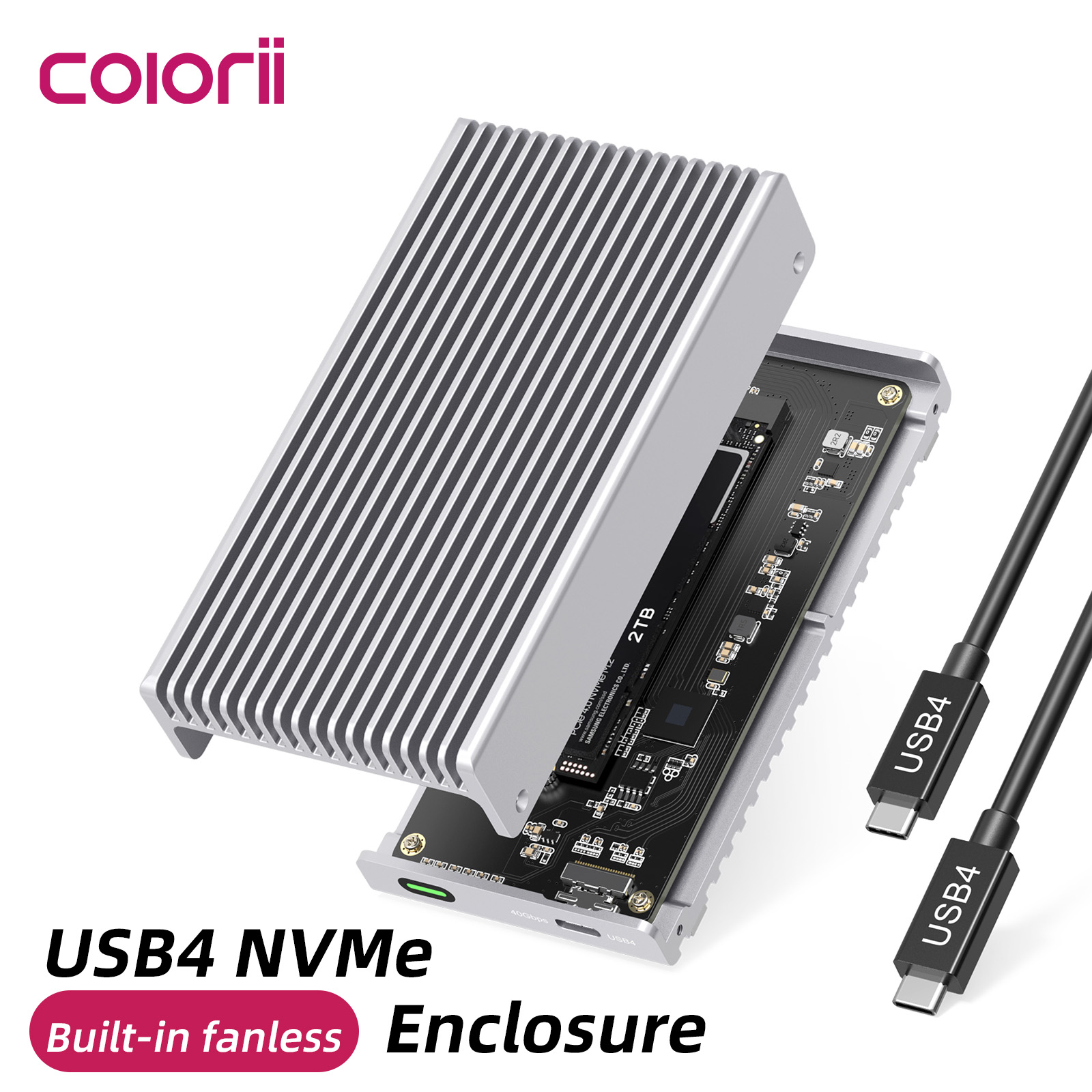 Usb4 40Gbps External Ssd 8Tb - Внешний SSD-корпус USB4 Thunderbolt без вентилятора,