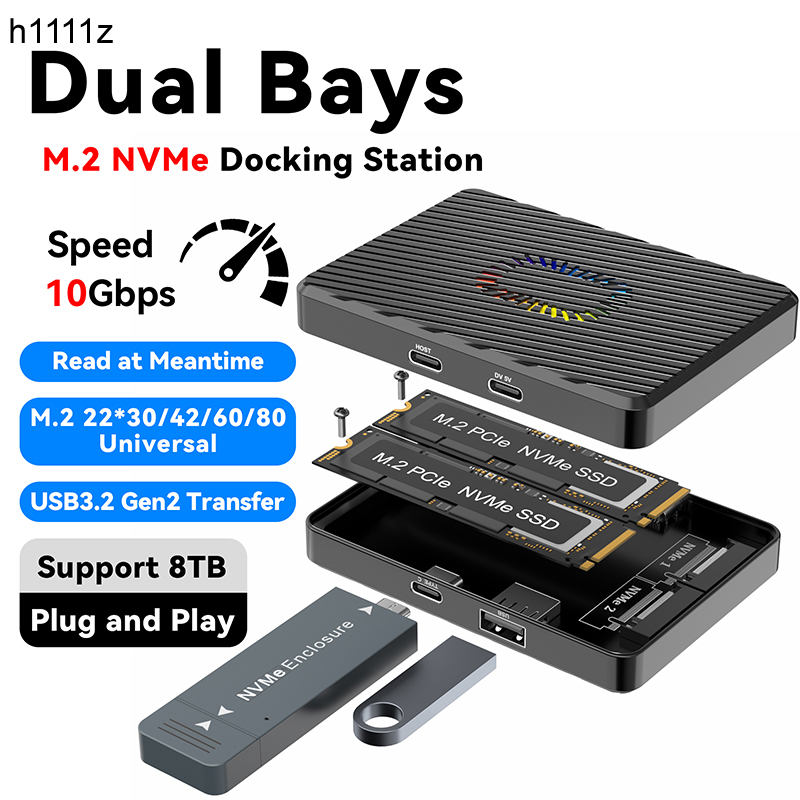 8Tb M2 Nvme Ssd - Док-станция M.2 NVME с двумя отсеками