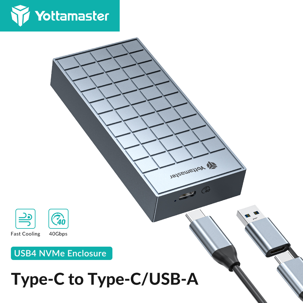 Thunderbolt 4 External Ssd 4Tb - Корпус Yottamaster M.2 NVMe SSD, 40