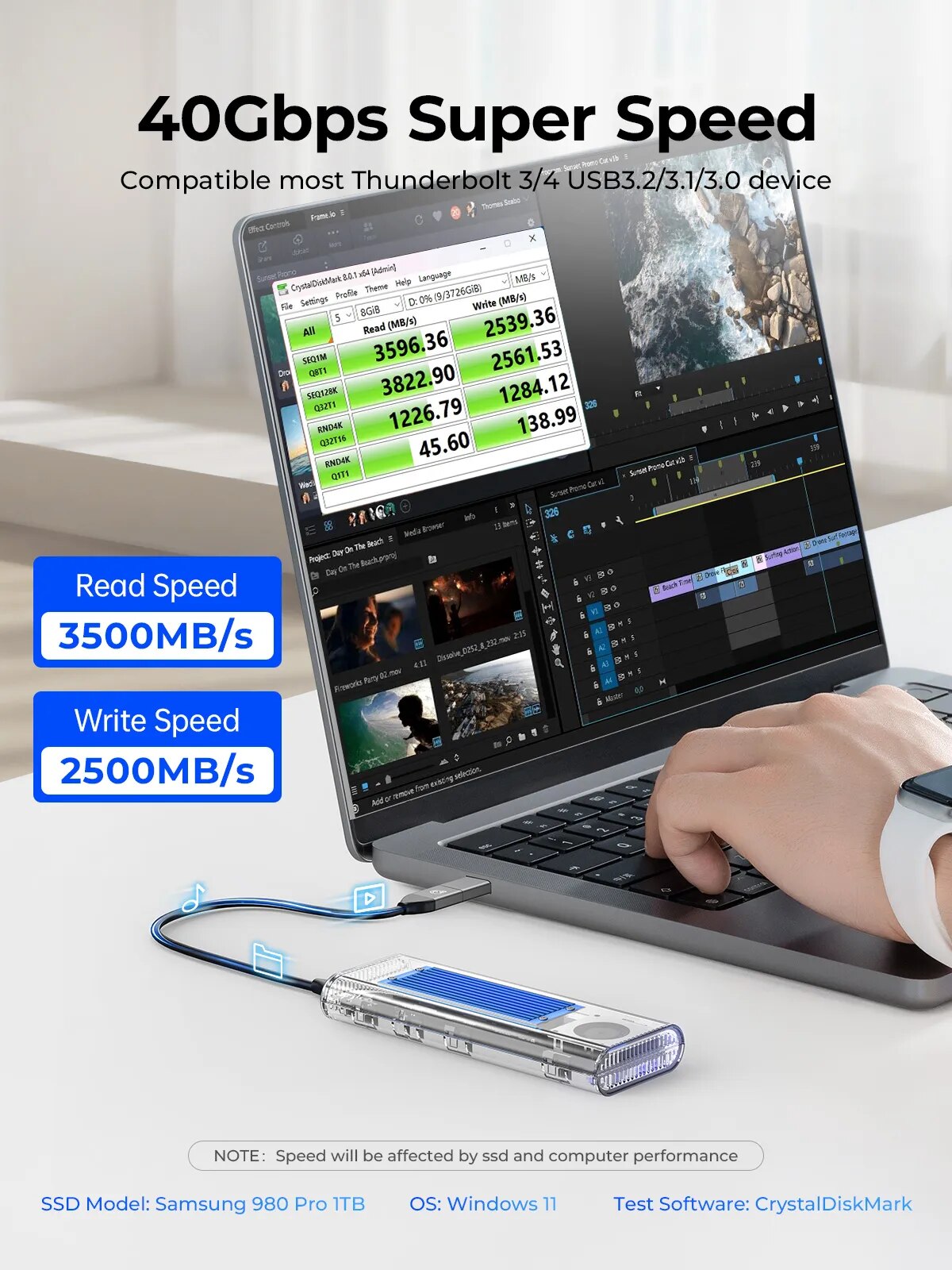 ORICO 40 Гбит/с USB4 M.2 SSD ч – обзор и цена Thunderbolt 4 External Ssd 4Tb