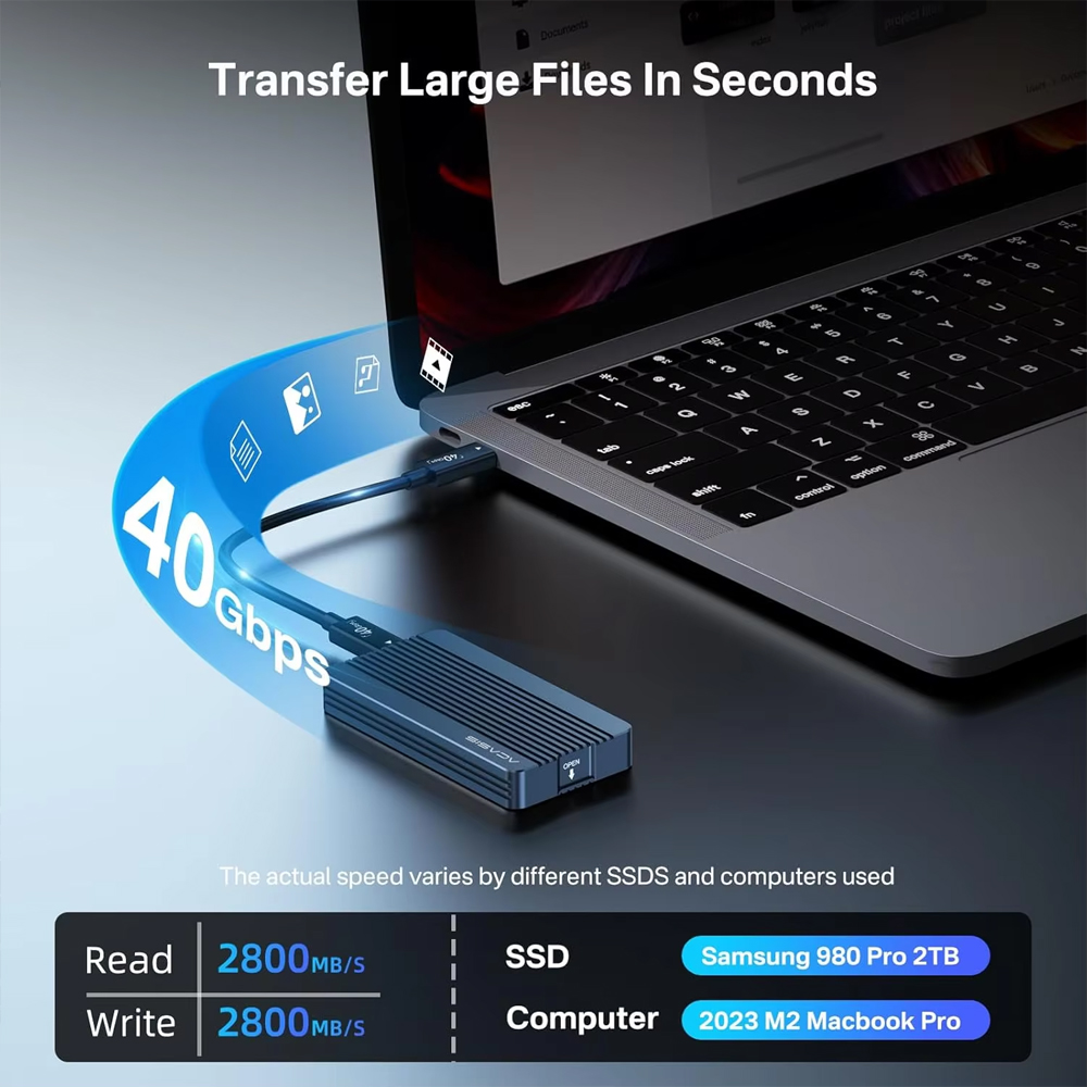Корпус для SSD ACASIS 40Gbps M – обзор и цена 8Tb M2 Nvme Ssd