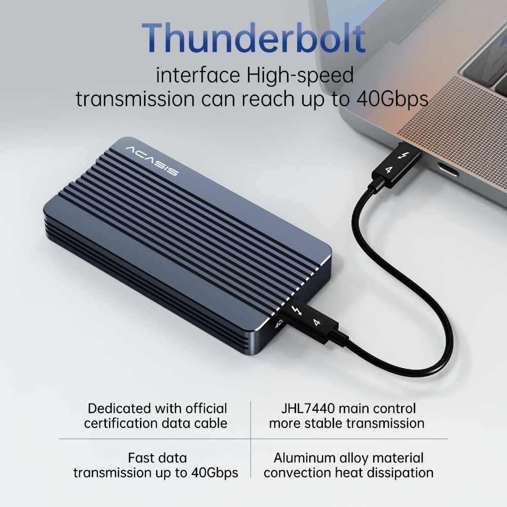 Корпус ACASIS 40 Гбит/с M.2 NV – обзор и цена 8Tb M2 Nvme Ssd