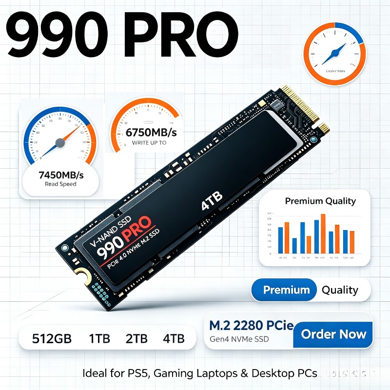 990 PRO Оригинальный SSD – 512 – обзор и цена Pcie 4.0 4Tb 2280 Ssd 7450Mbps